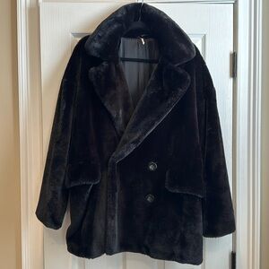Faux fur coat by Free People.